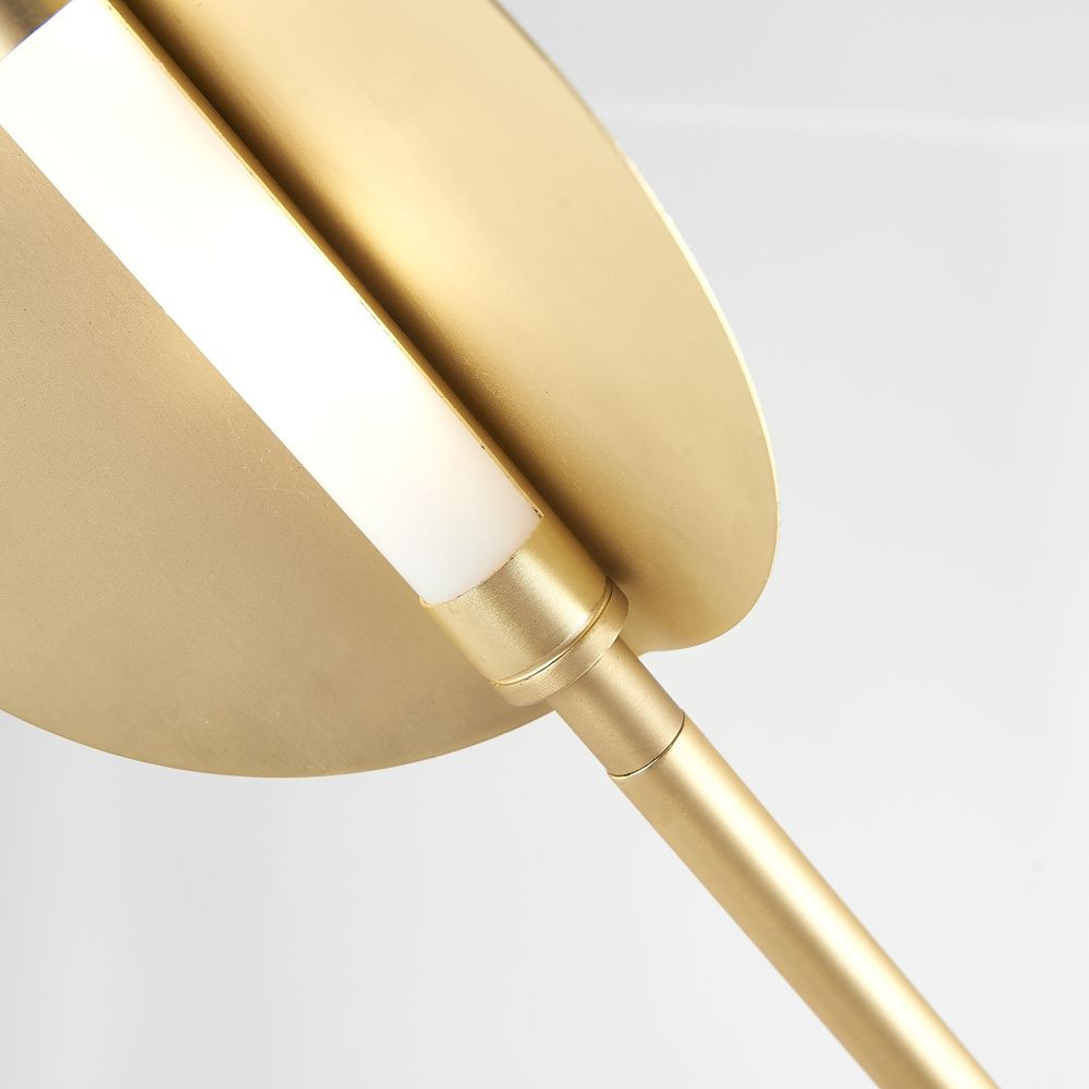 Торшер BOLIA LEAVES Brass 169*98*169 см, 1*LED*4W, ImperiumLoft 41.212, Белый, Золотистый