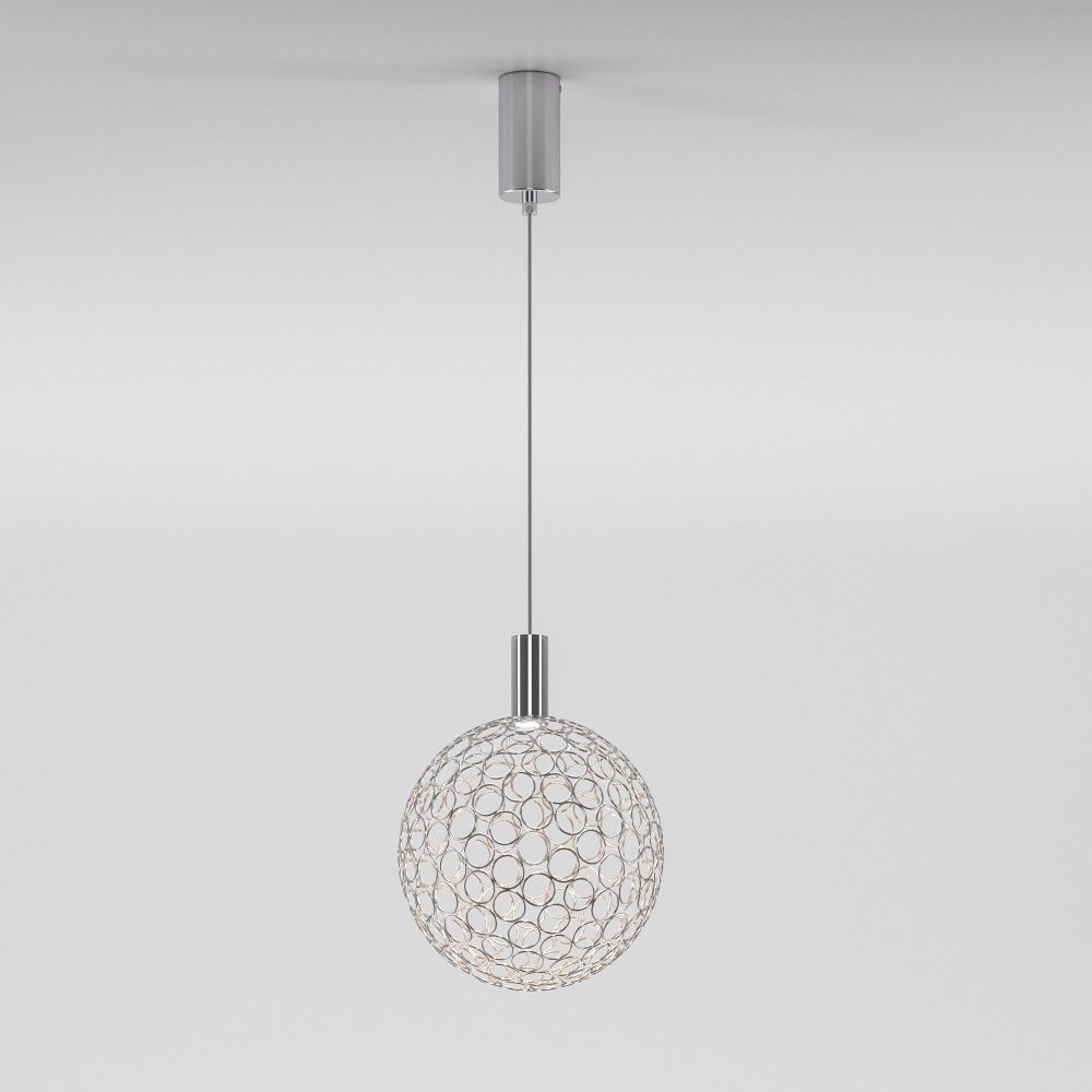 Подвесной cветильник 20*20*178- см, *LED*5W, 3000K, Eurosvet Gemini, 90353/1 хром, 4690389210136
