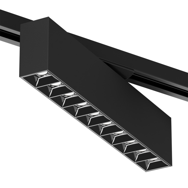 Светильник на шине 27,3*3,5*6 см, LED * 20W, 4000K, Denkirs Edder DK6444-BK, черный