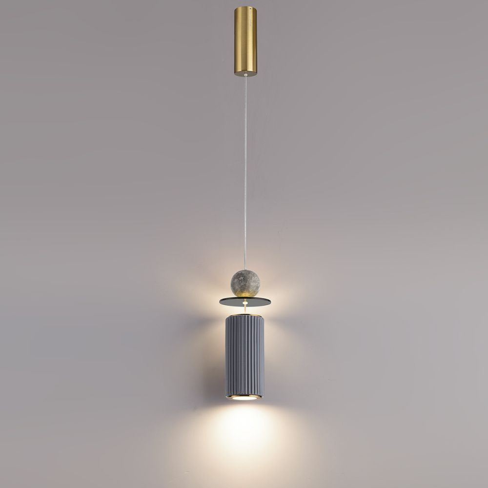 Светильник 8 см, 10W, 3000K, Odeon Light 5475/10LB, латунь-мрамор-керамика