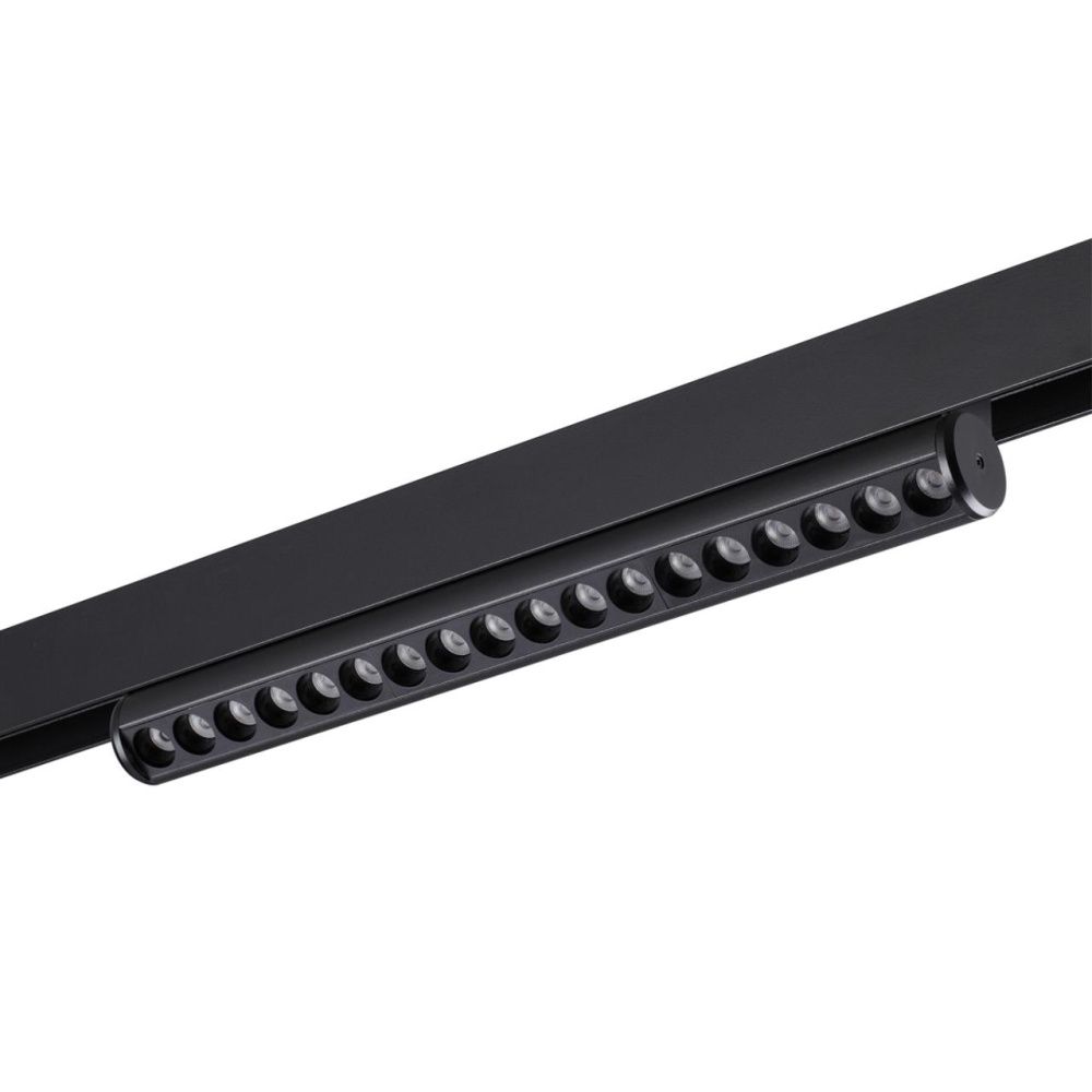 Cветильник  33,4*3,3*6 см, 1*LED*18W, 3000-6000K, Novotech VECTOR PORT 359949, черный,  диммир. пульт ДУ/Tuya Smart Life