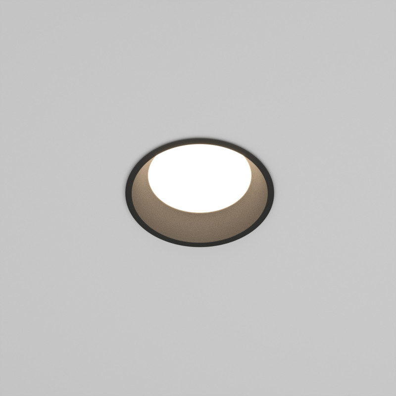 Встраиваемый светильник Downlight 9*4,6 см, 8W, 3000-4000-6000K 120° Maytoni Technical Okno DL055-8W3-4-6K-B черный
