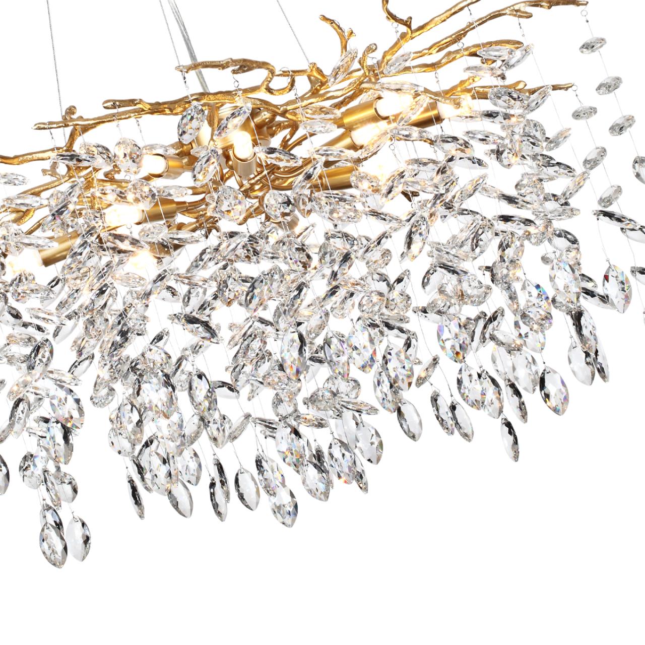 Люстра 60*60*150 см, 10 G9*40W, Odeon Light Delica, античная бронза 4969/10