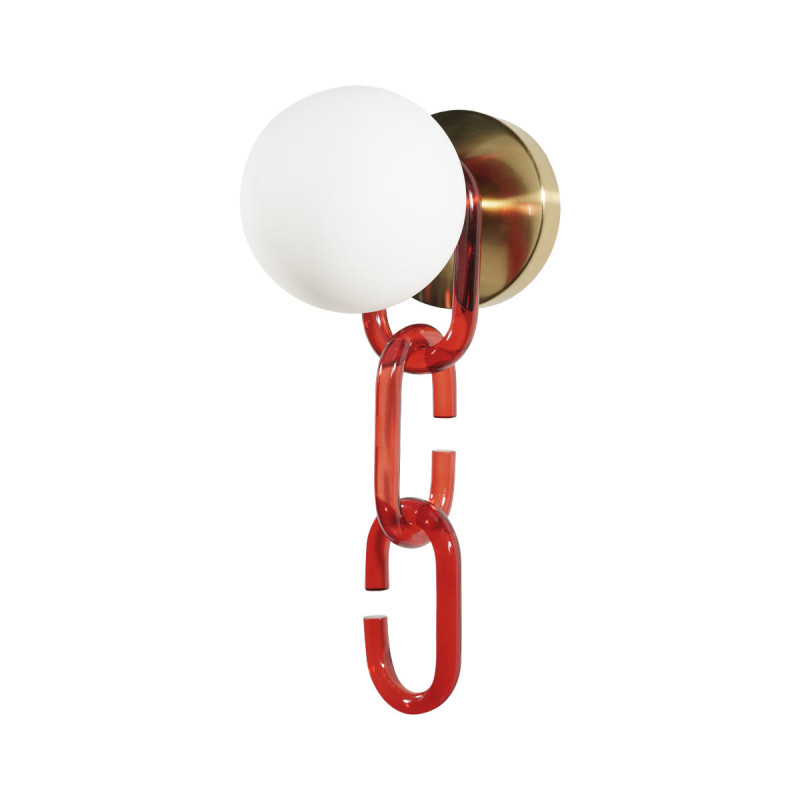 Бра 37 см, Loft It 10128W Red, золото