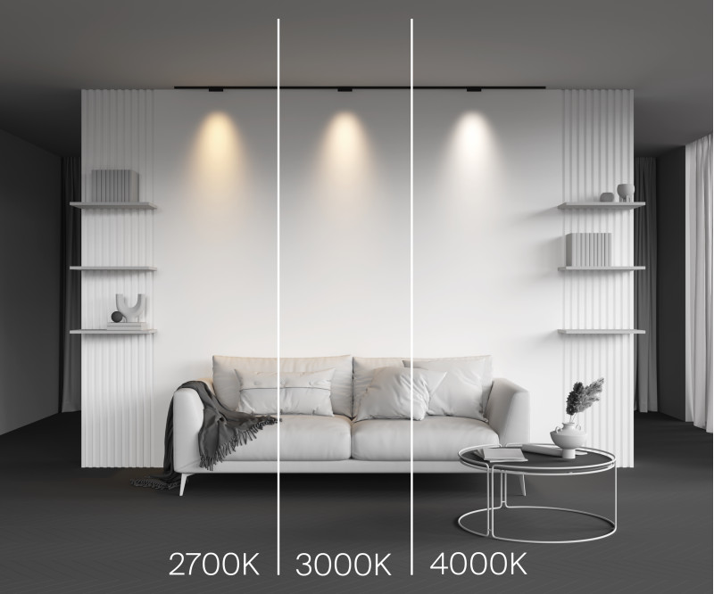 Трековый магнитный светильник 15 см, 5W, 2700K, Maytoni Points TR193-1-5W2.7K-M-B, черный