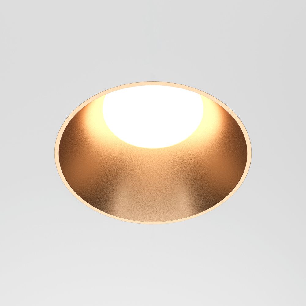 Встраиваемый светильник 10*3 см, вр 7 см, 1*GU10*10W, K, Maytoni Share DL126-GU10-TRS-MG, Белый