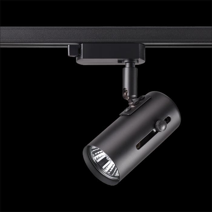 Трековый светильник Novotech Pipe 370412, черный, 14.8x6.4x6.4см, GU10, 50W