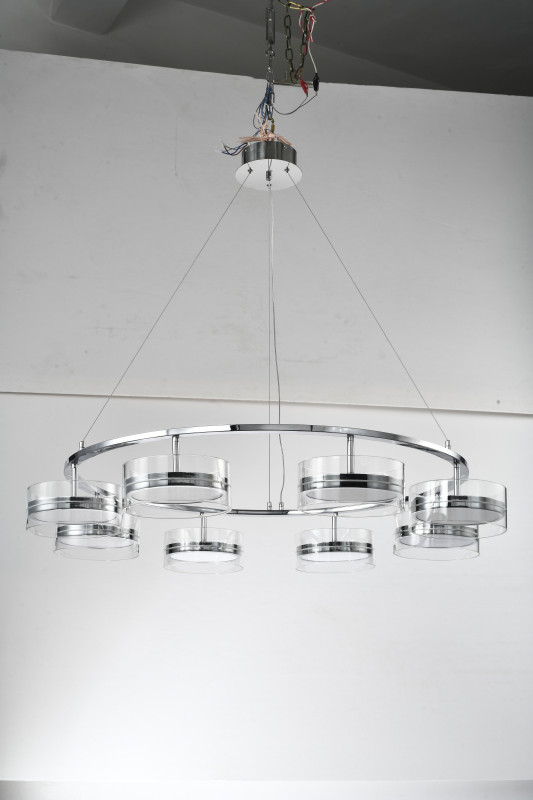 Подвесная люстра 101,5*150 см, LED, 96W, 3000K-6000K Zortes Donut ZRS.1802.08, хром