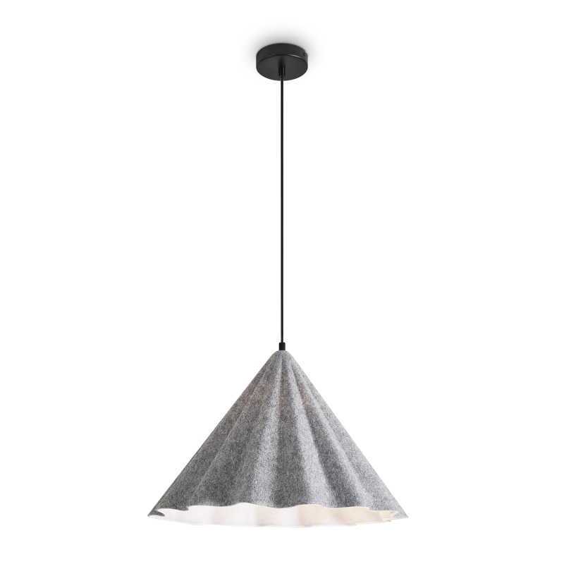 Подвесной светильник 46*237 см, 1*E27, 60W, Freya Felt Acoustic FR5479PL-01GR черный