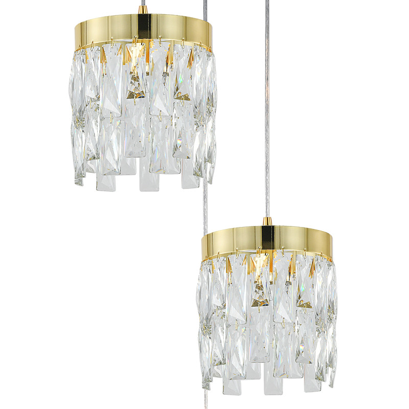 Подвесной светильник 35 см, Indigo Anna 12029/3P Gold V000495, золото, 12029/3P Gold