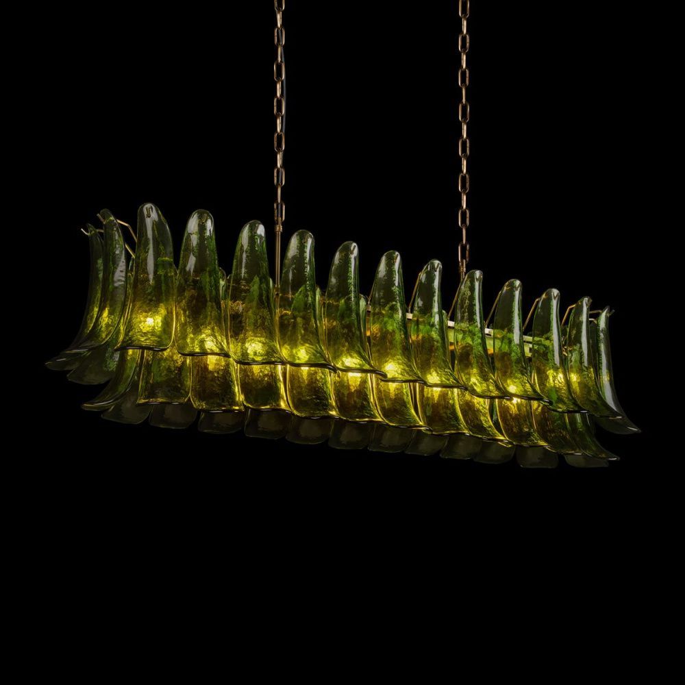 Подвесная люстра 120 см, Loft IT Lilou 10600/1200R Olive, бронза