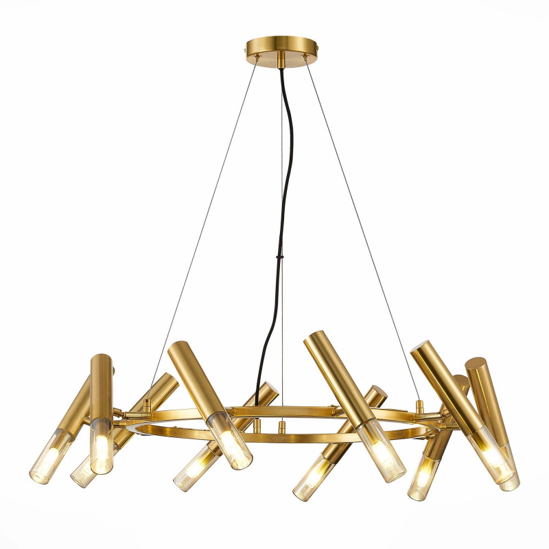 Люстра подвесная 70 см, 50W, 4000K ST LUCE ECLIP SL1236.203.10 Золотистый