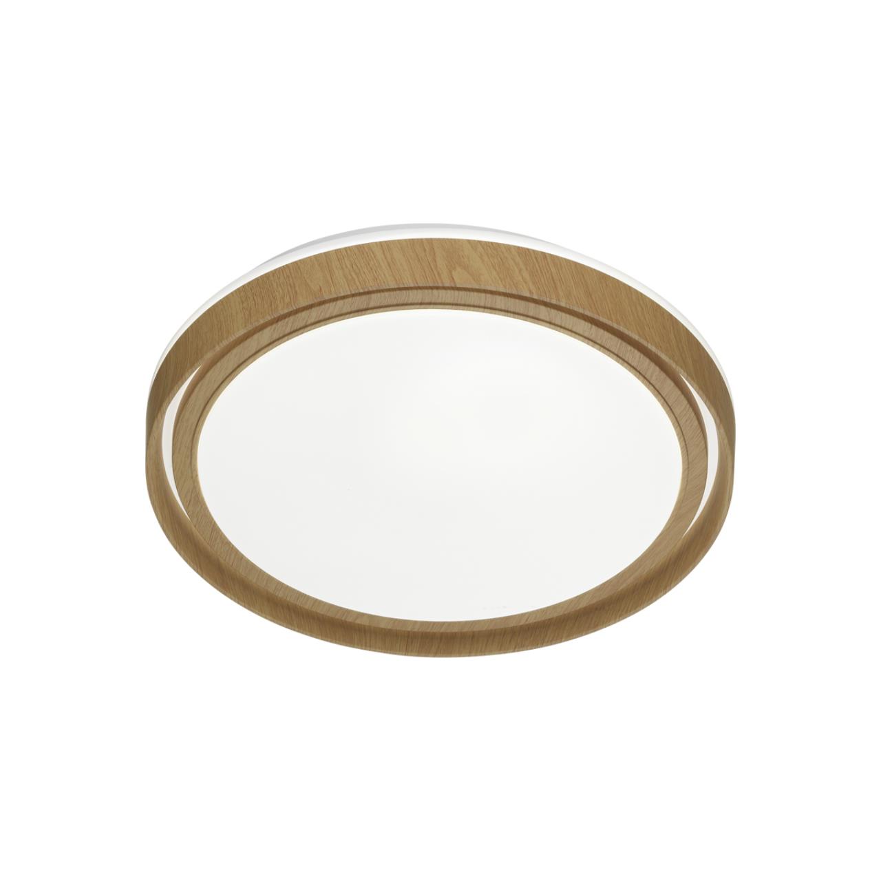 Cветильник 29,5*7,5 см, LED 18W, 4000 К, IP43, белый/коричневый, пластик Sonex Rux Wood, 7640/AL
