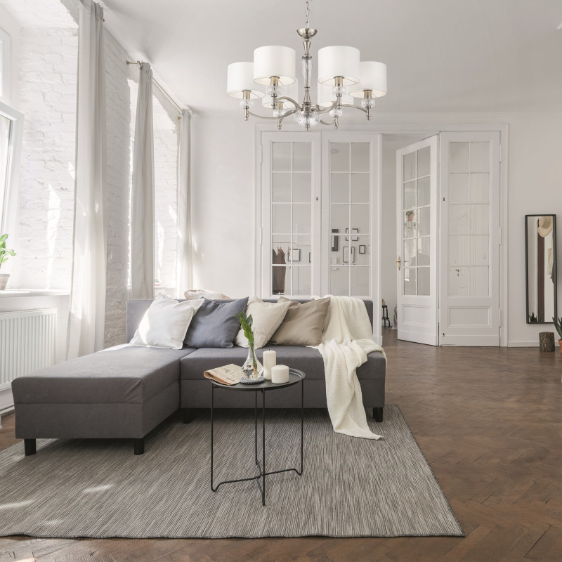 Подвесная люстра Maytoni Alicante MOD014CL-06N, белый, диаметр 70см