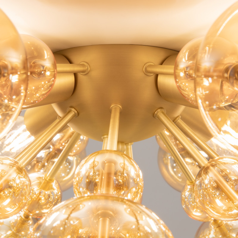 Потолочная люстра Maytoni Bolla MOD133CL-04BS, диаметр 64 см, латунь