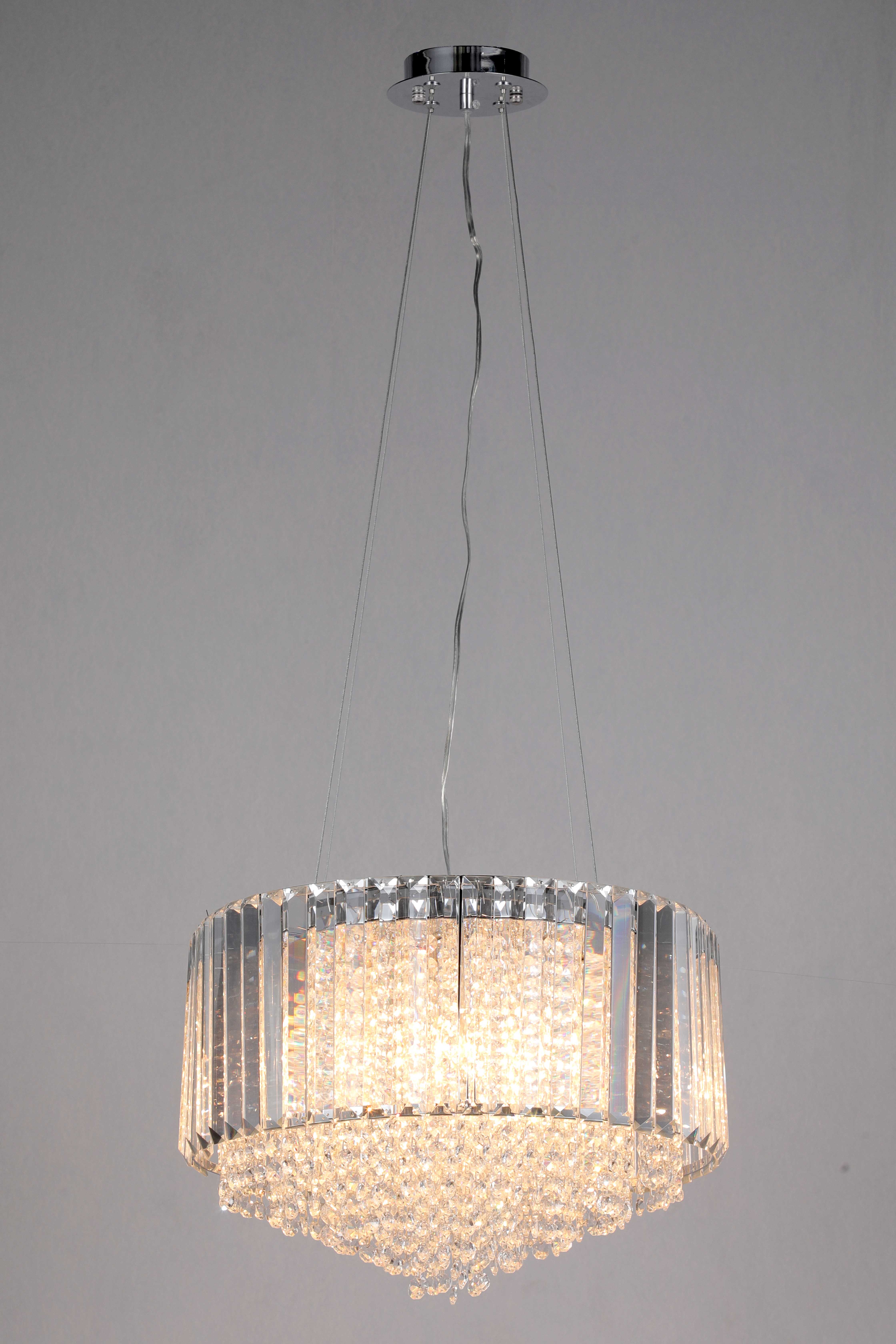 Люстра 500*300, 8*E14, 40W NewRgy Cristallo 8762/8CR CHROME, Хром