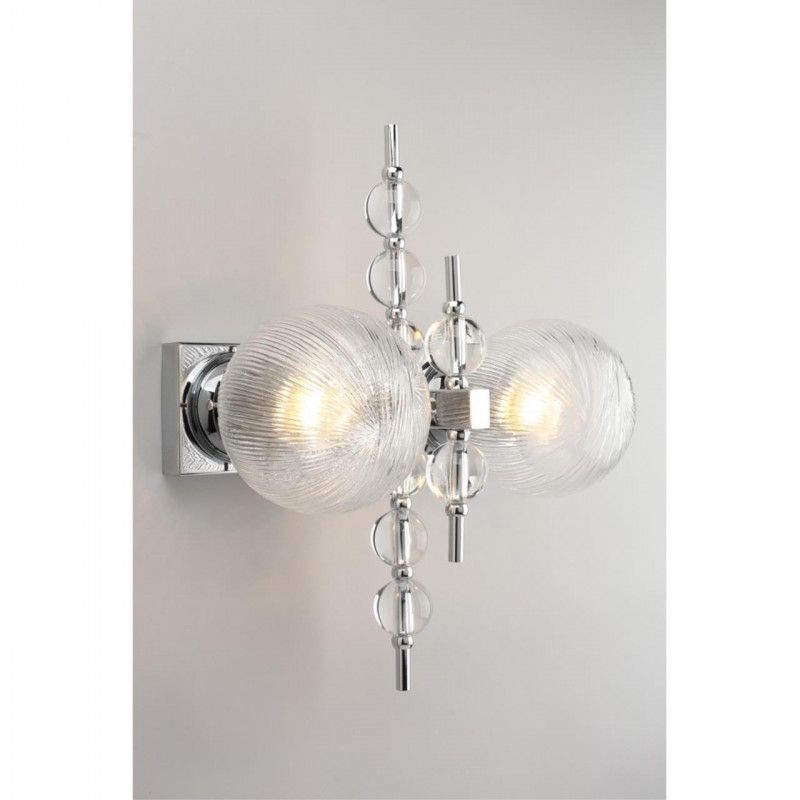 Бра 20*37*46 см, 2*E27, 40W, Aployt MELANI APL.821.01.02, хром