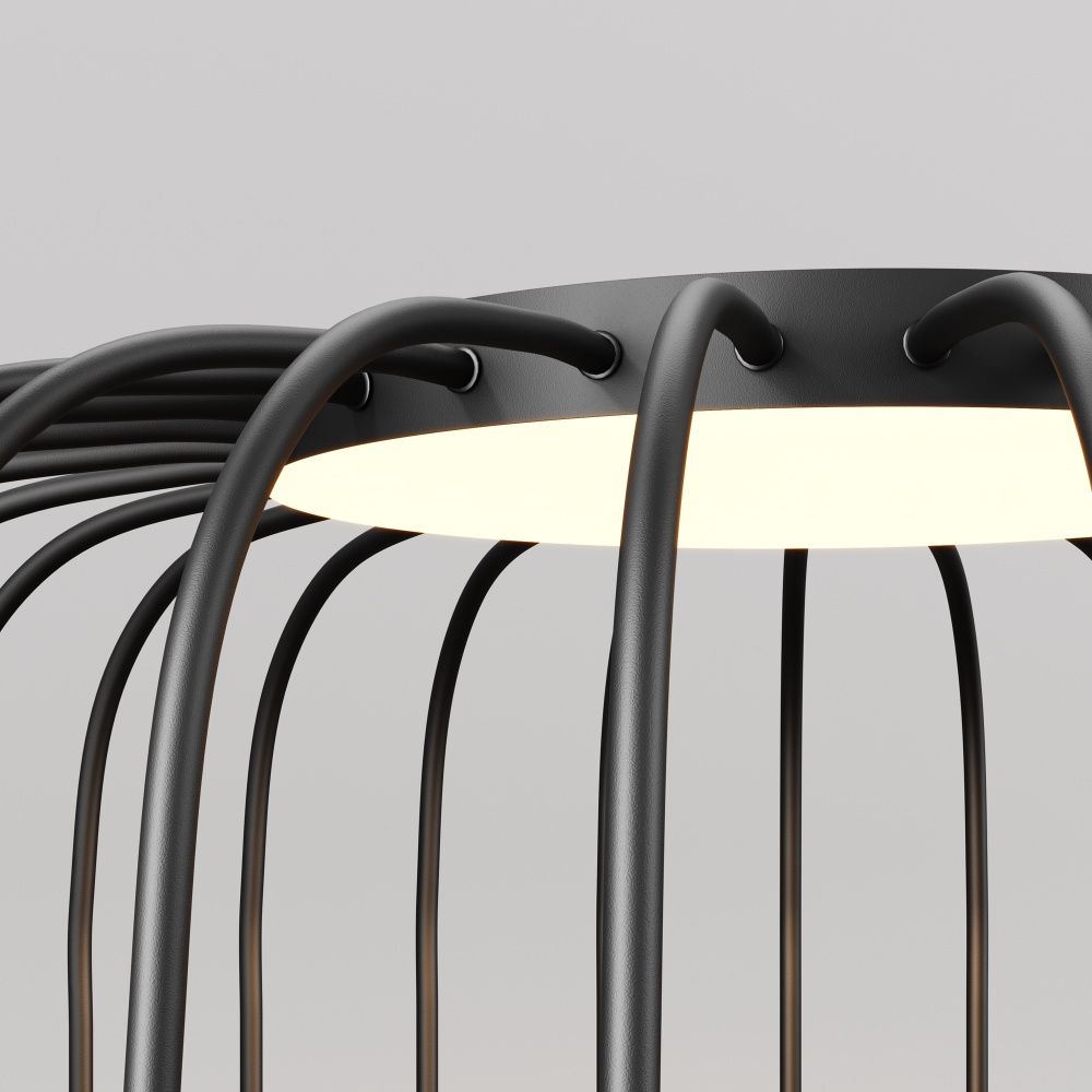 Ландшафтный светильник 55*55-65 см, LED*18W, 3000K, Maytoni Wisp O478FL-L18GF3K, Графит