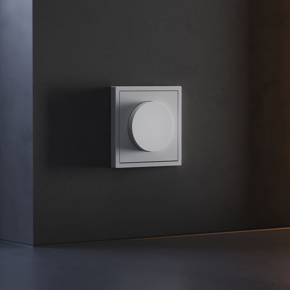 Накладка для светорегулятора поворотно-нажимного, S70, серый Voltum VLS002016