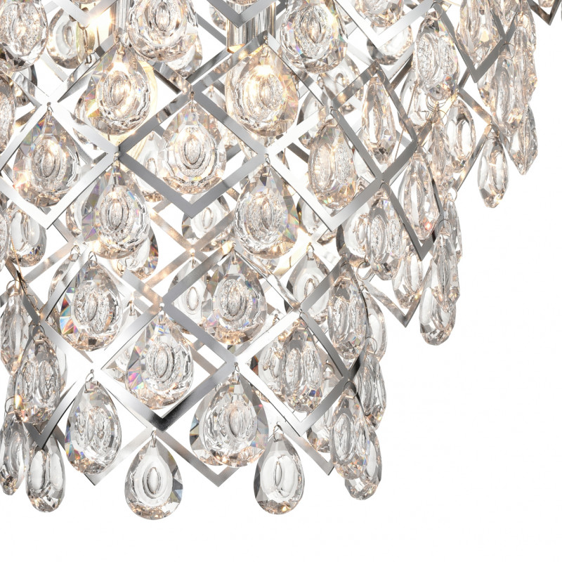 Подвесная люстра  51*185 см, 6*E14 хром Vele Luce Diana VL3273P06