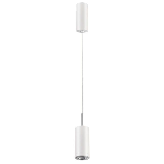 Накладной светильник NOVOTECH TUBO 357468,Ø 5 см, 7W, 3000К, алюминий, матовый белый 