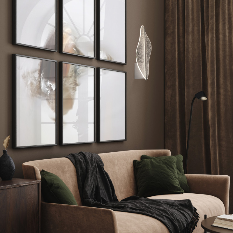 Бра 17*10,5*31 см, LED *  12W, 3000К Mantra Bianca 7836, белый