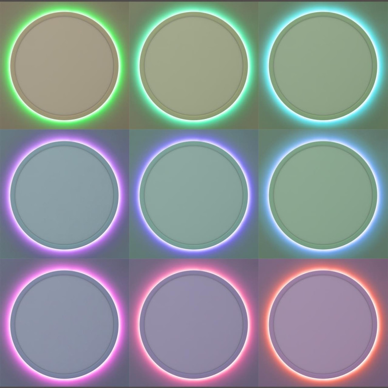 Светильник с пультом 40*2,5 см, LED+RGB 40W, 3000-5000K CL738320EL Бейсик Лайн Белый  