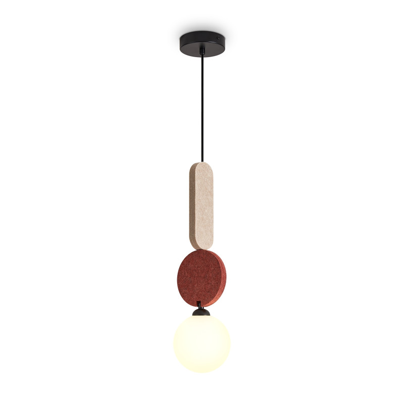Подвесной светильник 12 см, Freya Acoustic FR5494PL-01TR, черный