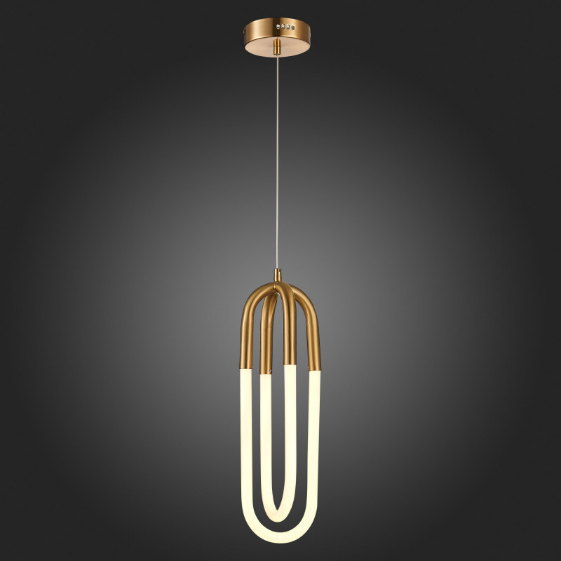 Подвес 14 см, 28W 3000K ST LUCE MOFISTO SL1579.303.02 Латунь