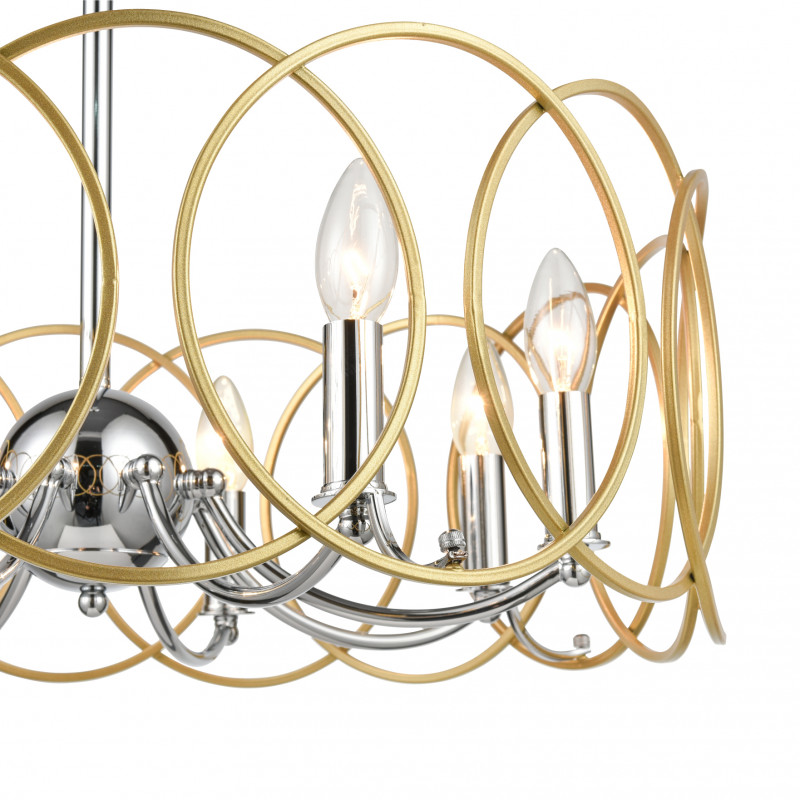 Подвесная люстра  60*100 см, 8*E14 хром Vele Luce Vita VL4234P08