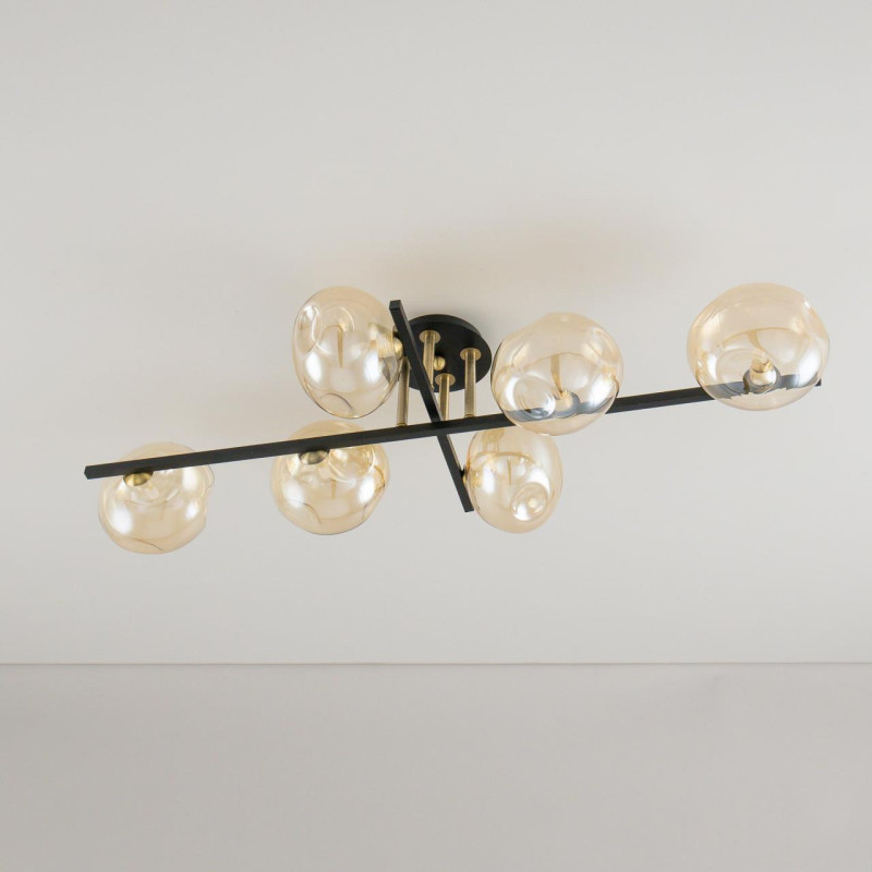 Люстра Citilux Девис CL201161 коричневый