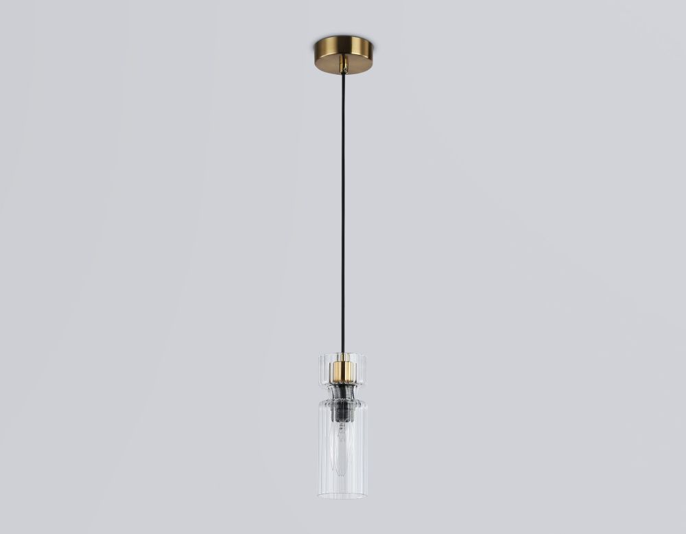 Подвесной светильник **18-150 см, 1*E14*40W, K, Ambrella Light High Light LH56111, черный, латунь