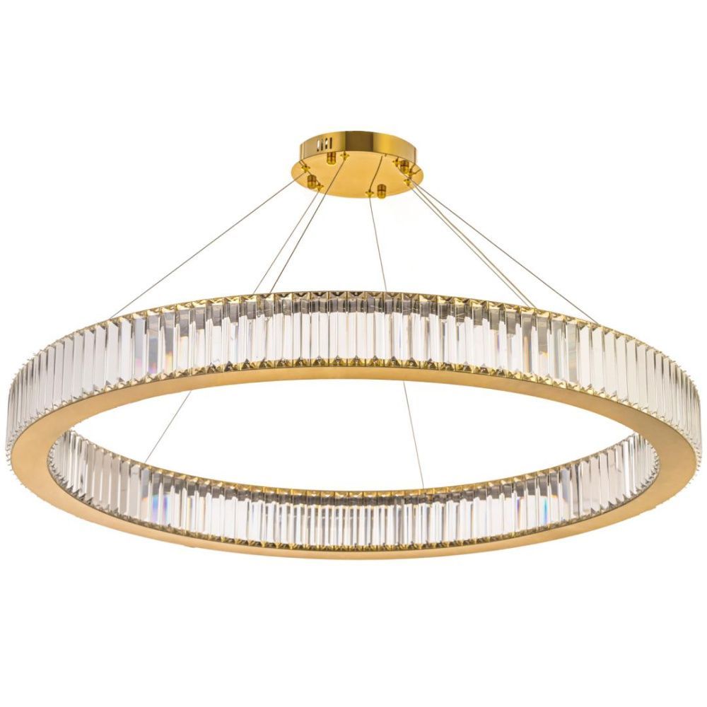 Люстра подвесная *100* см, Led лента*LED*45W, 3000/4500/6000 K, Arti Lampadari Anzio Anzio L 1.5.100.100 G, золотой