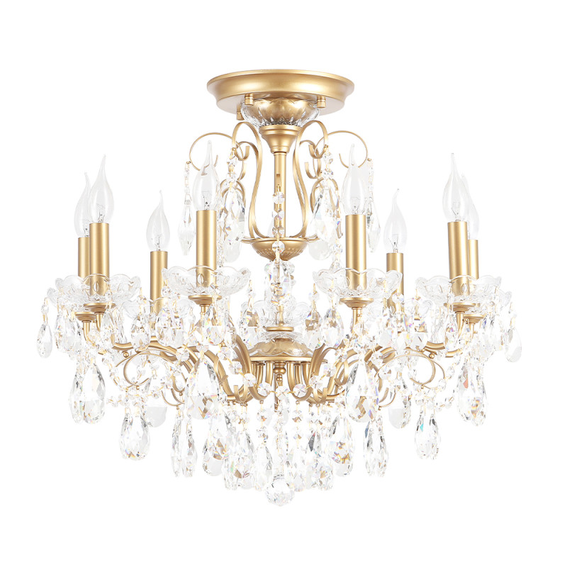 Светильник потолочный 65*58 см, 9*E14*40W Золото Crystal Lux MONTANA PL9