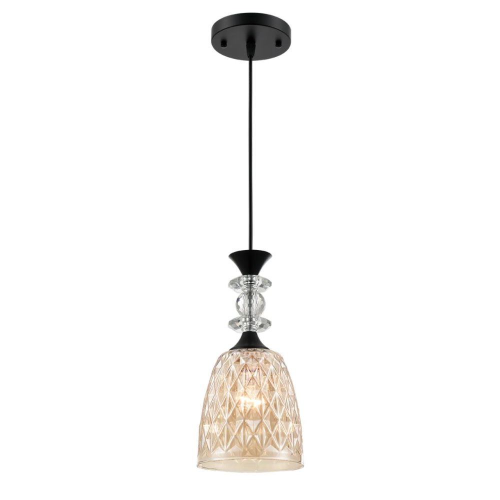 Светильник подвесной 80 см, 1*E27*60W, Lumion Elenika 8056/1A, черный