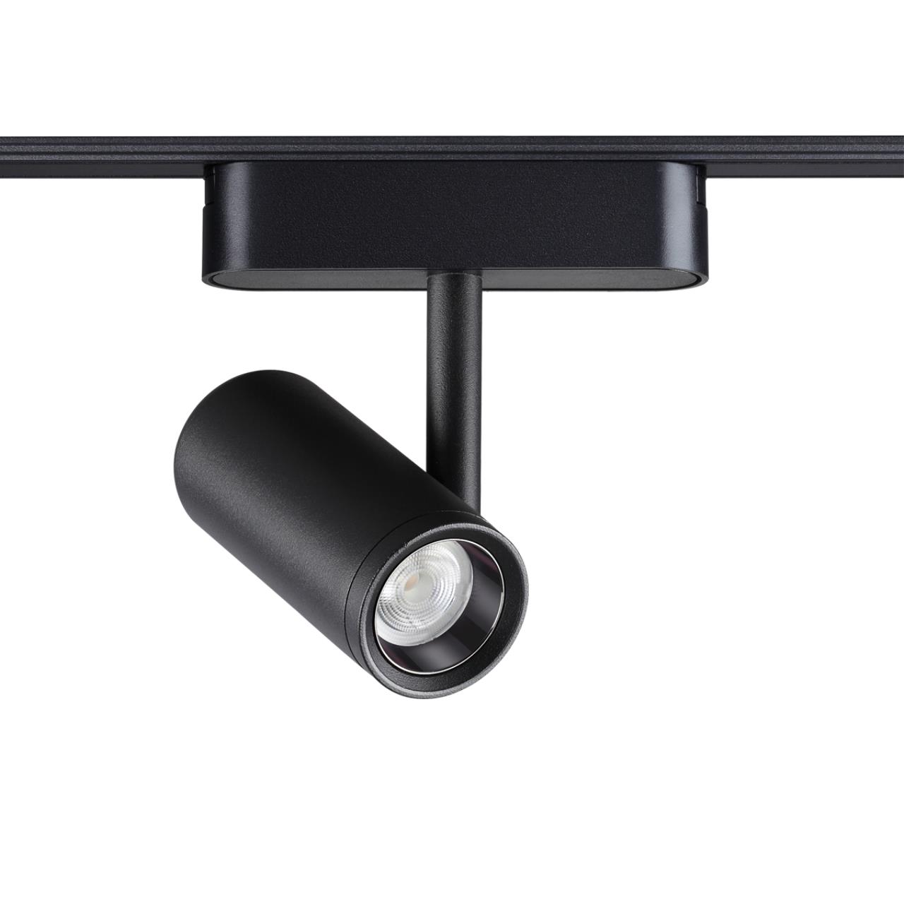 Трековый светильник для низковольтного шинопровода 11,5*4,2* см, LED 8W*3000 К, Novotech Shino Smal, черный, 359270