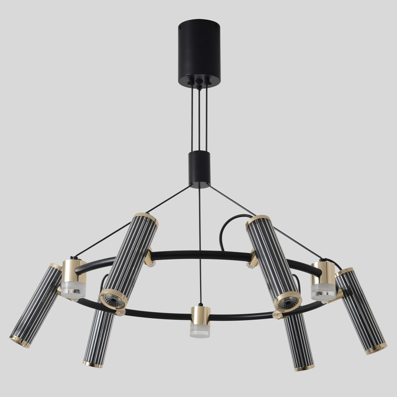 Светильник 80 см, 27W, 3000K, Crystal Lux EXTRA SP9, черный-золото