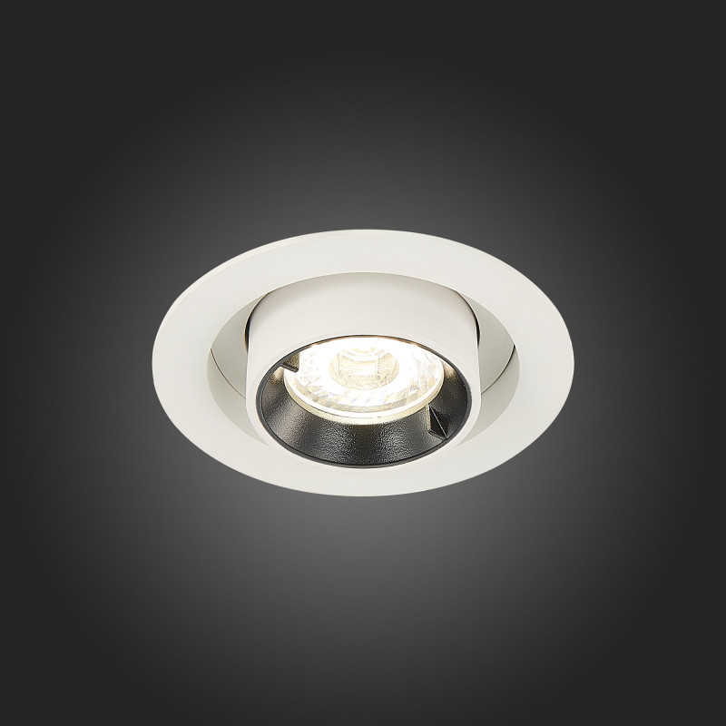 Встраиваемый светильник 9 см, 12W 3000K ST LUCE Встраиваемые светильники ST702.238.12 Белый
