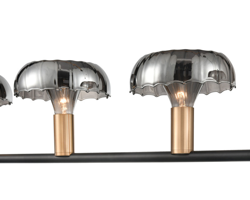 Подвесной светильник 18*135*87 см, 5*E14 черный, золото Vele Luce Olivia VL5642P05