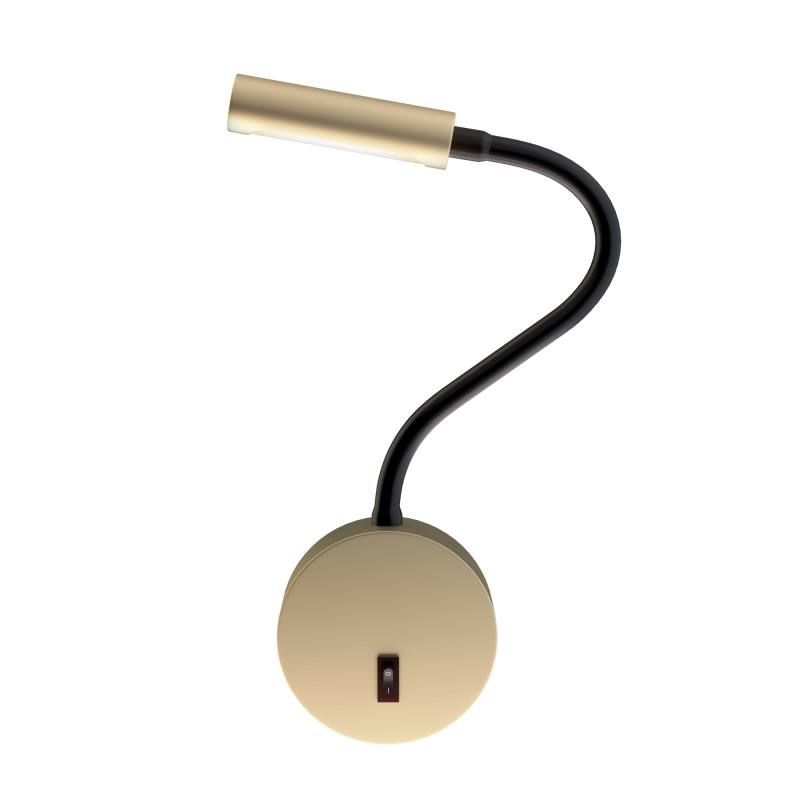 Настенное светодиодное бра Maytoni Stem C035WL-L3MG3K, 3W LED, 3000K, матовое золото