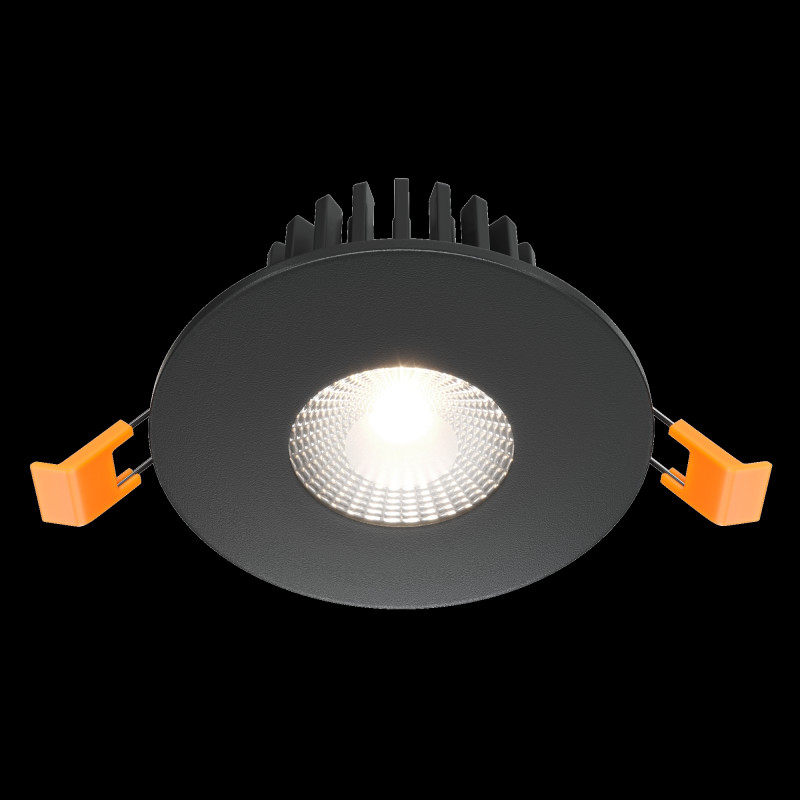Светильник 9 см, 7W, 4000K, Maytoni Downlight Zen DL038-2-L7B4K, черный