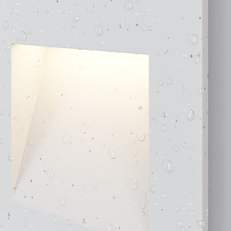 Встраиваемый светильник Maytoni LED Arca O038-L3W, 3W LED, 3000K, белый, вр 6*5,5 см