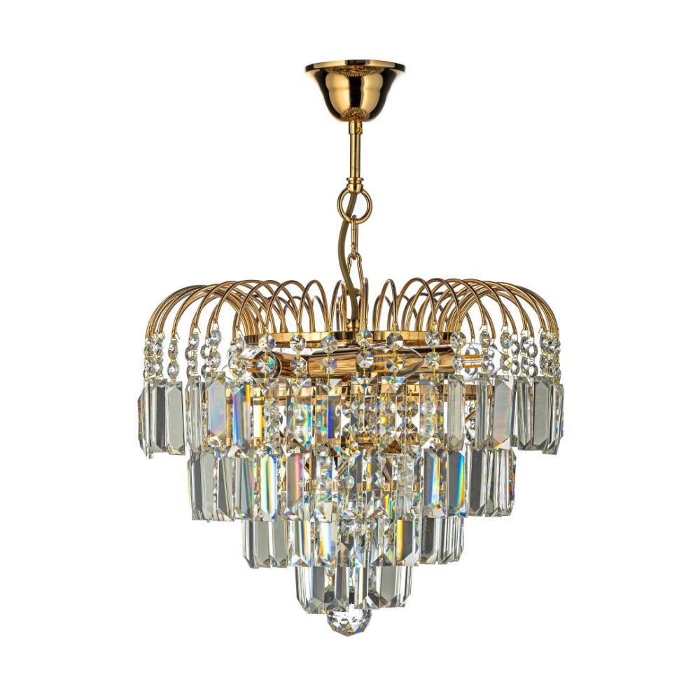 Люстра подвесная *37*32 см, 5*E14*40W, Arti Lampadari Sabina Sabina E 1.5.32.100 G, Золото