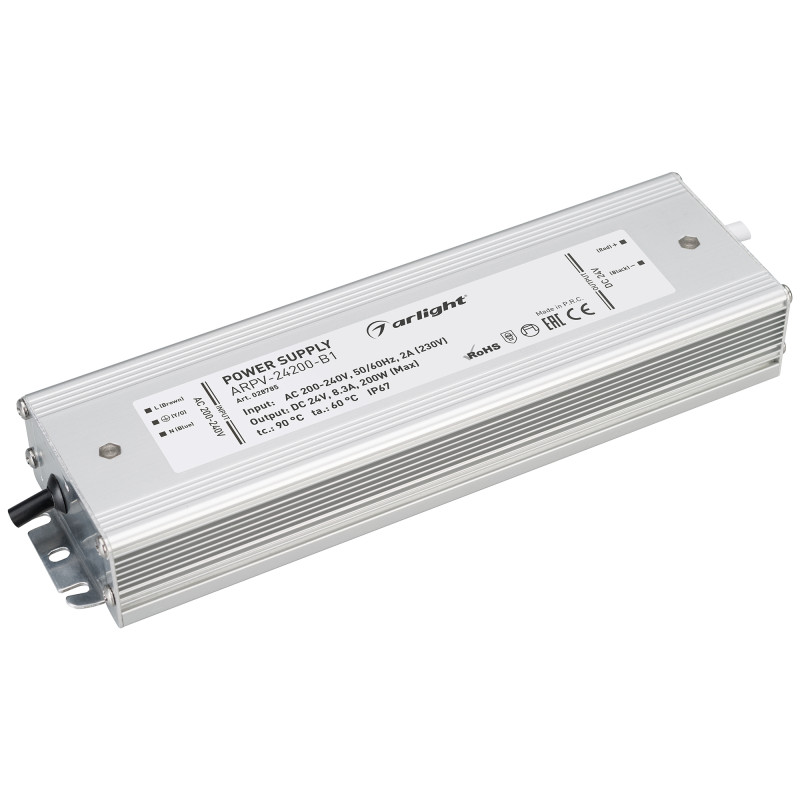 Блок питания для светодиодной ленты Arlight 028785 23,5*6,7*3,4 см.