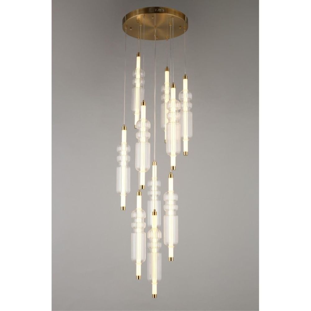  Люстра потолочная Omnilux Vepri OML-51806-37, бронза,  LED 37W, 3000K