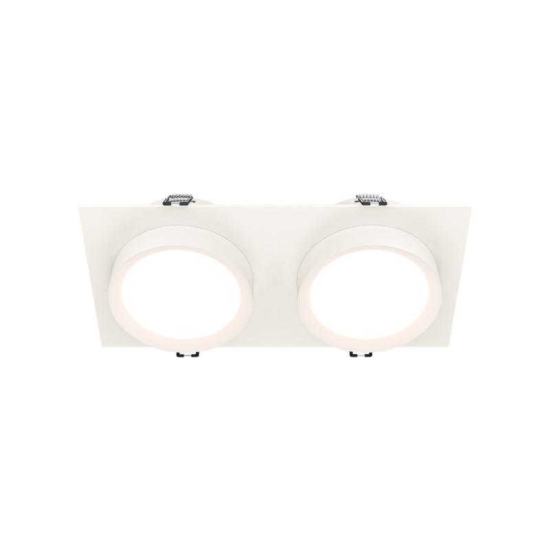 Встраиваемый светильник 22*11*4,5 см, 2 GX53*15W Hoop DL086-02-GX53-SQ-W Maytoni Downlight, Белый
