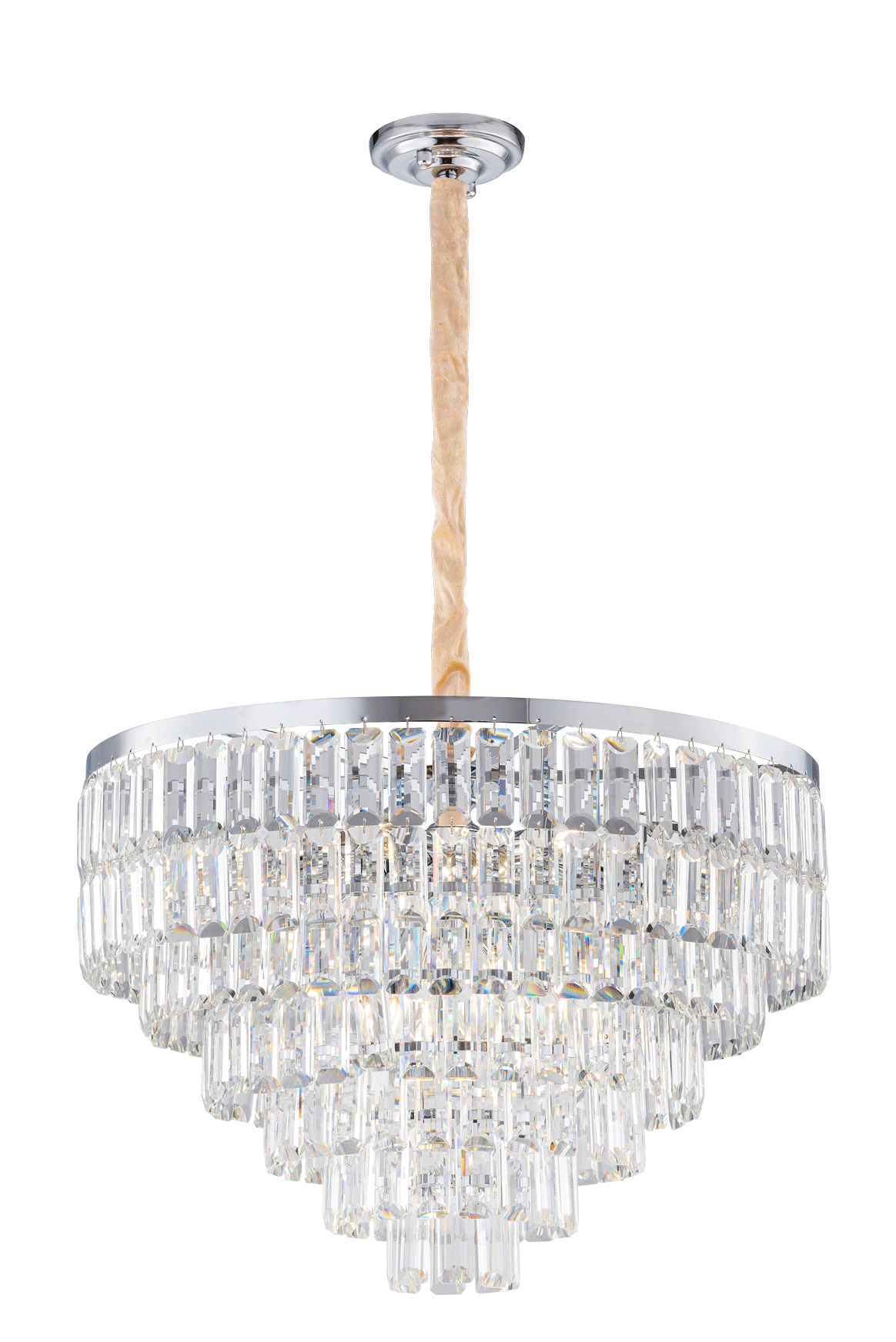 Люстра 600*450, 16*E14, 40W NewRgy Cristallo 2752R/16A CHROME+CLEAR, Хром+Прозрачный