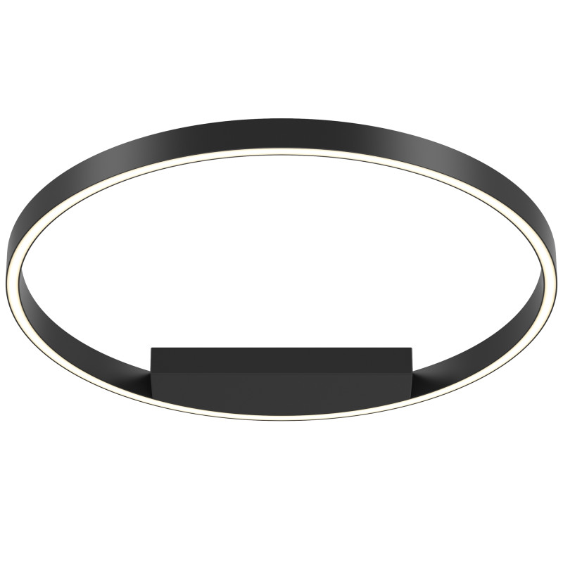 Накладной светильник 60*60*3,5 см, LED, 35W, 3000К-4000К, Maytoni Rim MOD058CL-L35BK черный