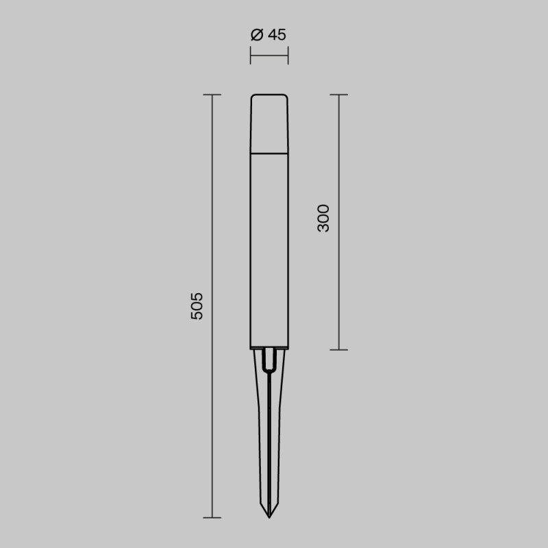 Светодиодный светильник 51 см, 3W, 3000K, Maytoni Talpa O416FL-L3B3K1, черный