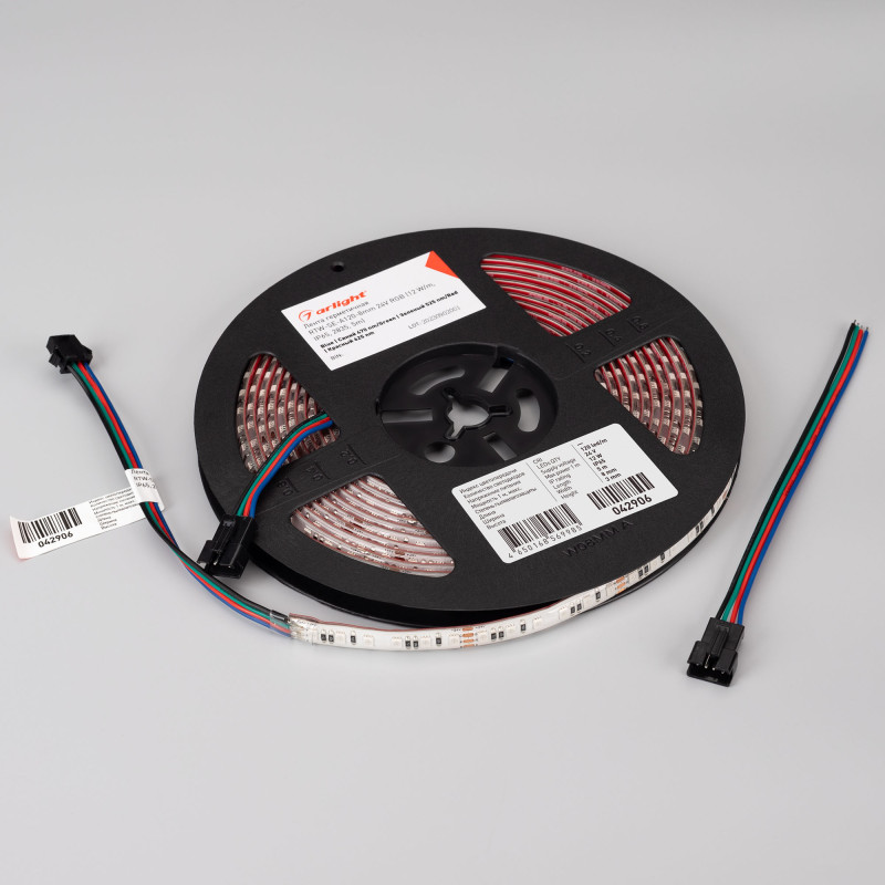 Лента герметичная RTW-SE-A120-8mm 24V RGB (12 W/m, IP65, 2835, 5m) (Arlight, 5 лет) 042906. Цена указана за 5 метров. Продается кратно 5 метрам.